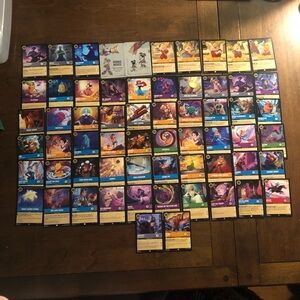 62 Lorcana cards bulk LOT 9